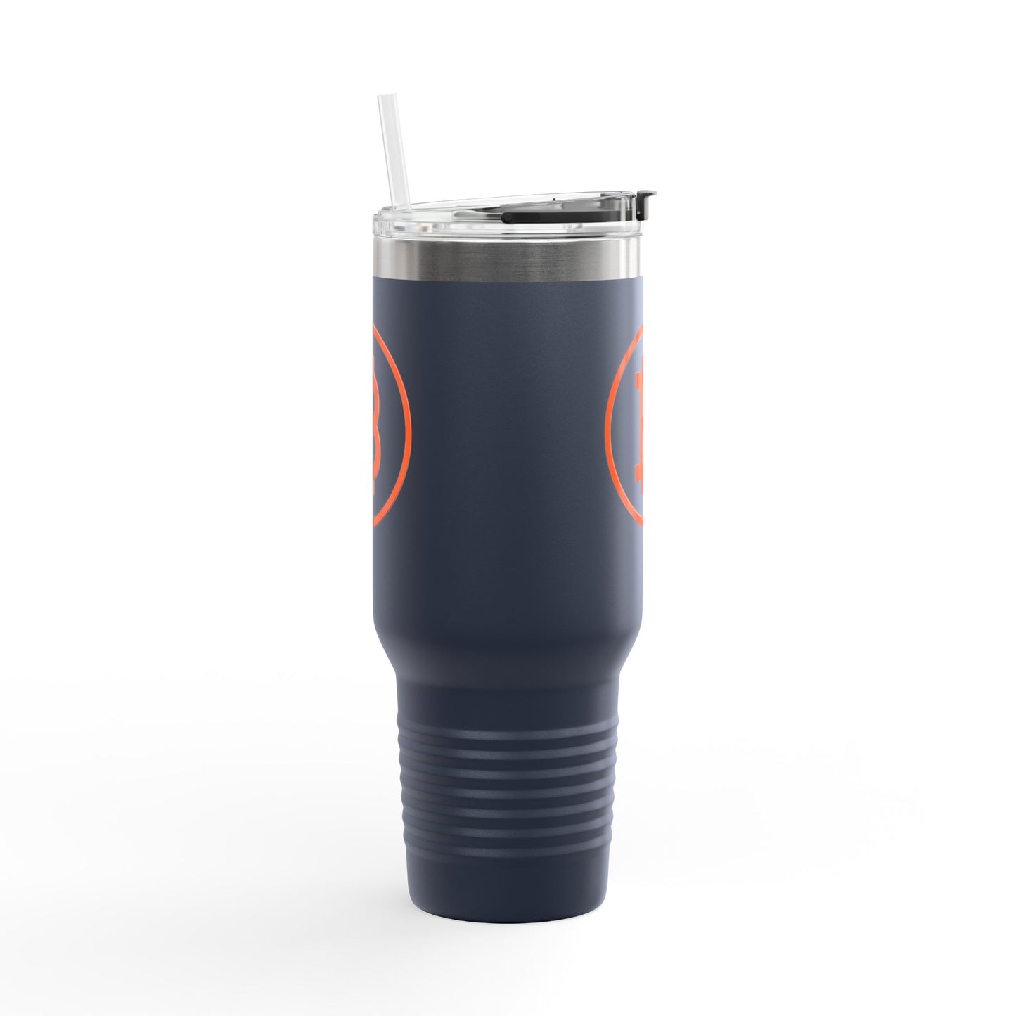 Bitcoin B Insulated Travel Mug - Orange Habit Home - The Orange Habit