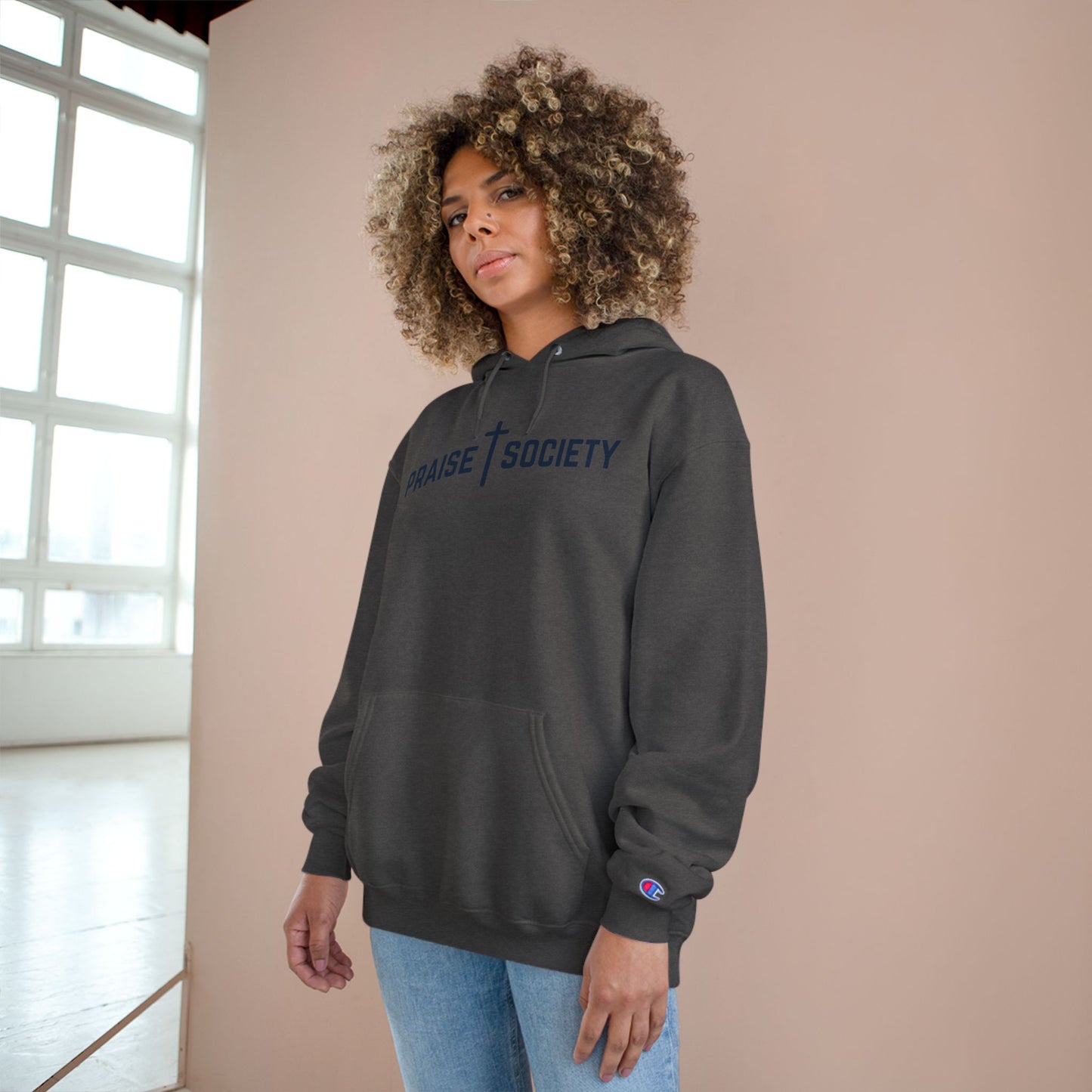 Walks On Water Unisex Champion Hoodie