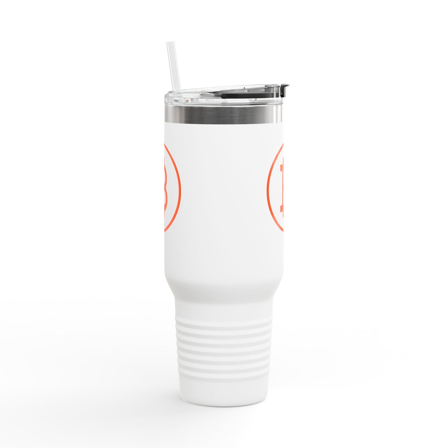 Bitcoin B Insulated Travel Mug - Orange Habit Home - The Orange Habit