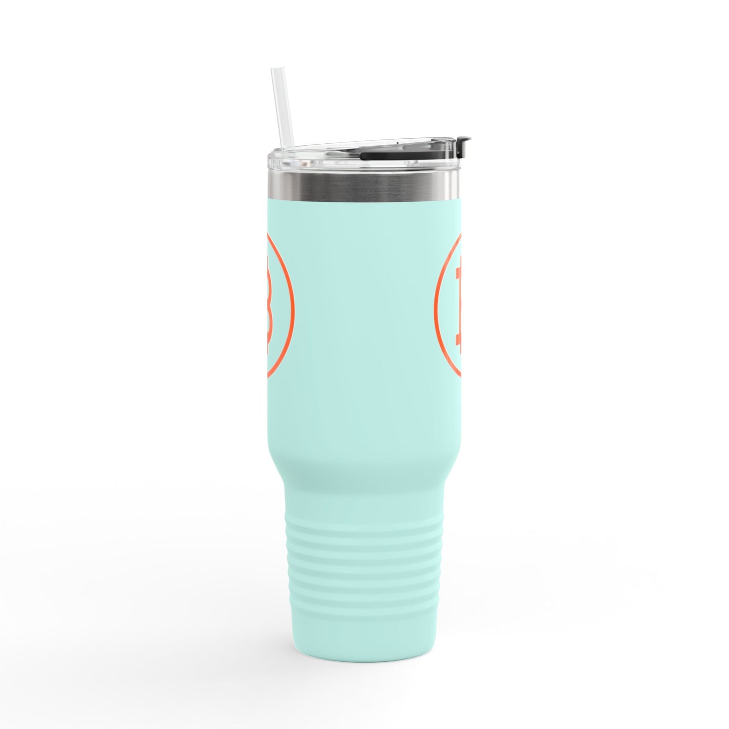 Bitcoin B Insulated Travel Mug - Orange Habit Home - The Orange Habit
