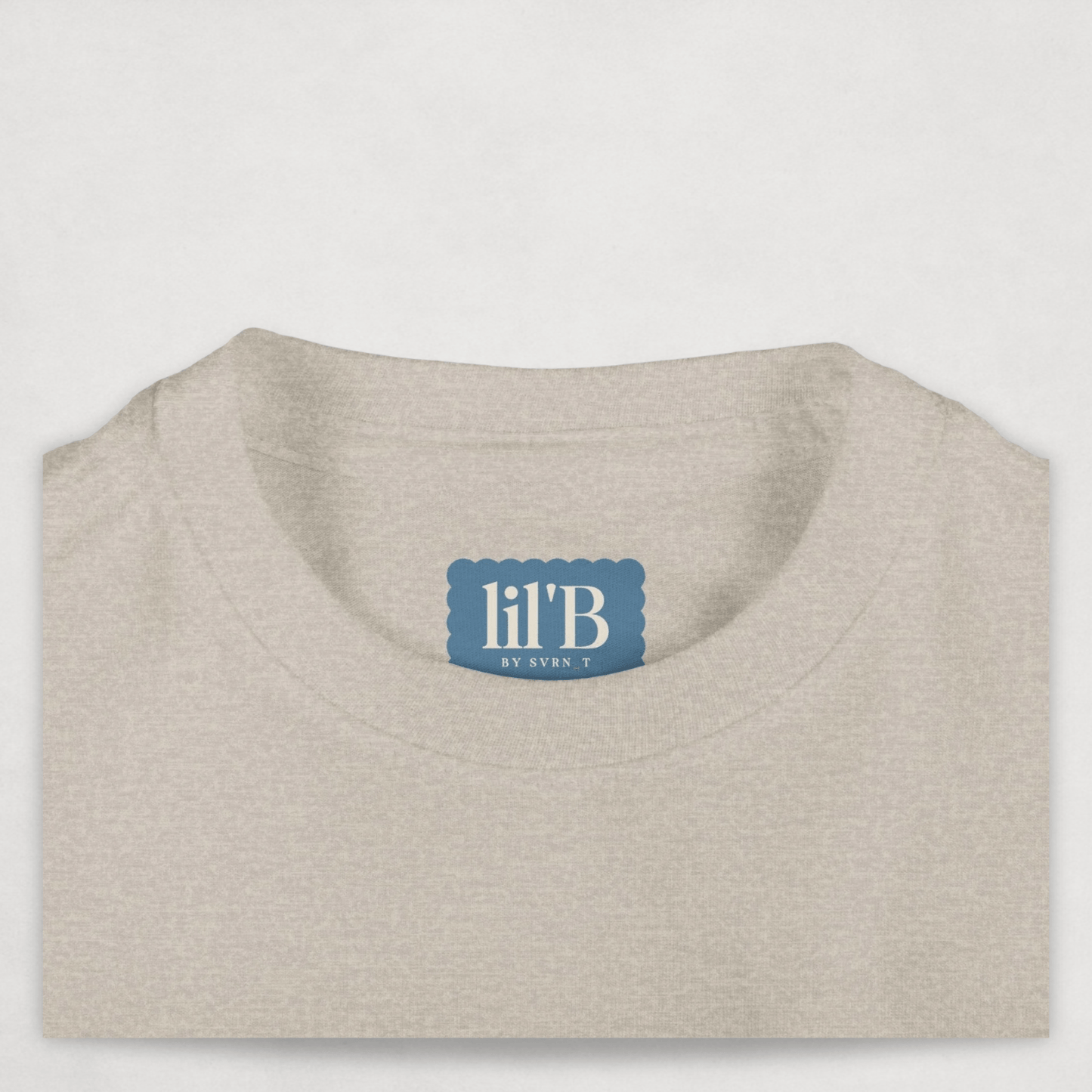 Natural Heather Bitcoin Tee for Infants by lil'B from the Bearish Collection - close up