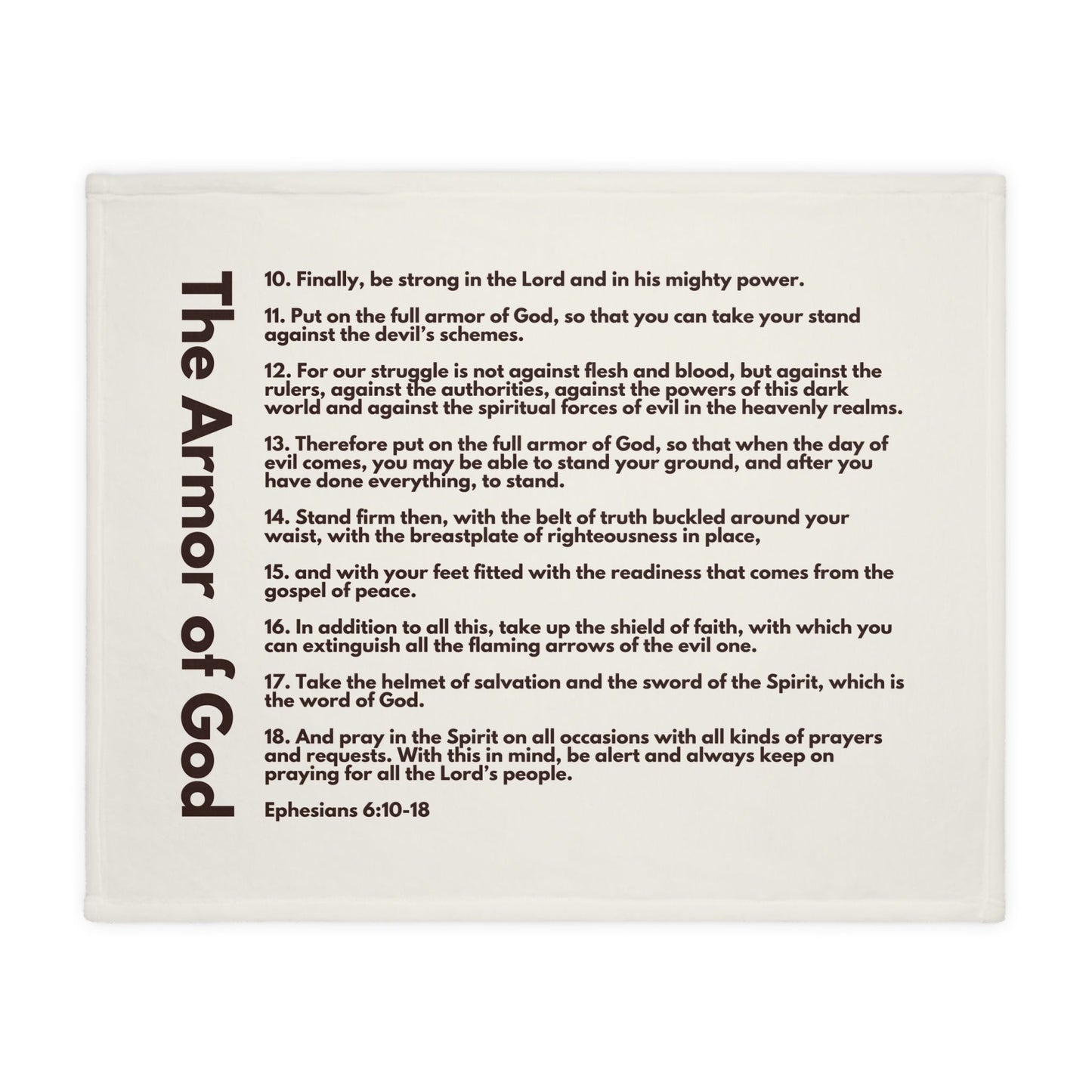 Armor of God Girls' Bible Verse Blanket