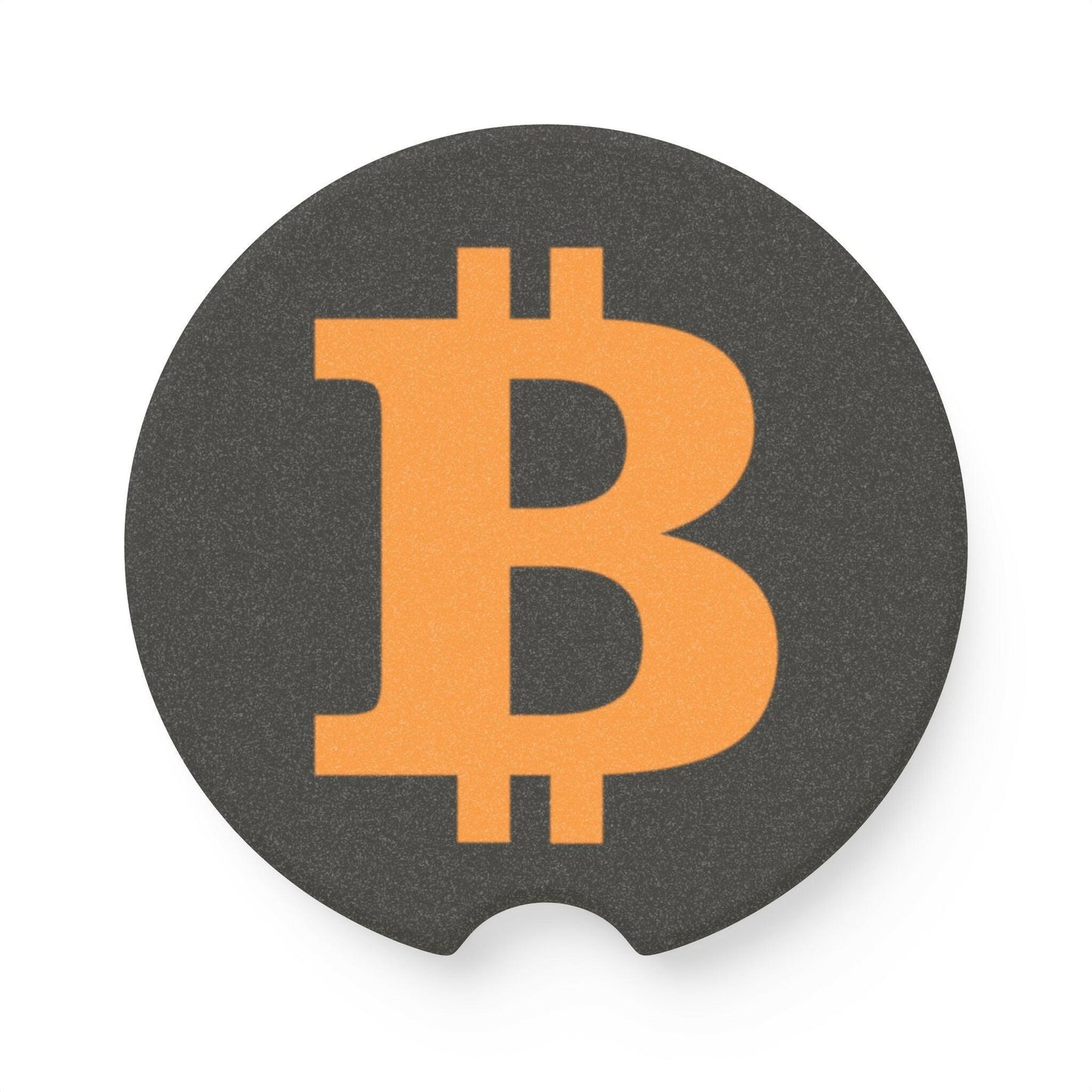 BITCOIN B / Soapstone Car Coaster - Orange Habit Home - The Orange Habit