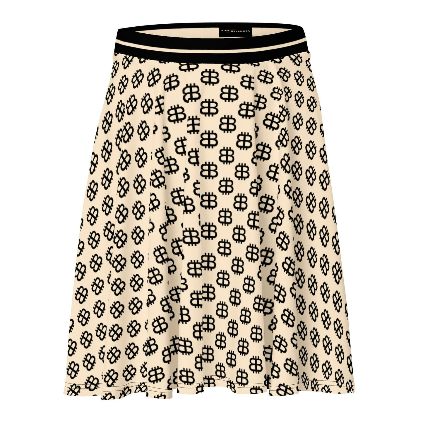 Bitcoin Skirt / BITCOIN PARIS - Nikki Nakamoto - The Orange Habit