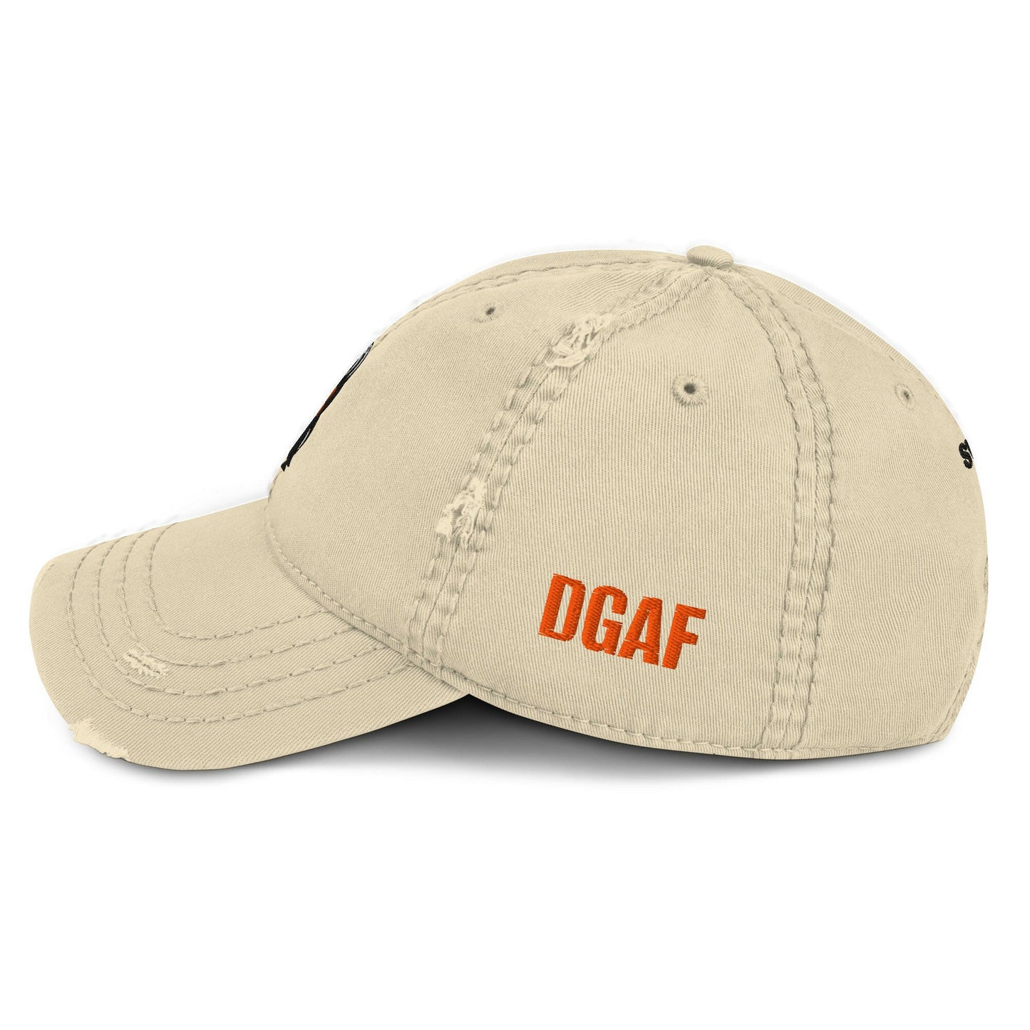 HONEY BADGER / Distressed Bitcoin Dad Hat - SVRN_T Hats - The Orange Habit