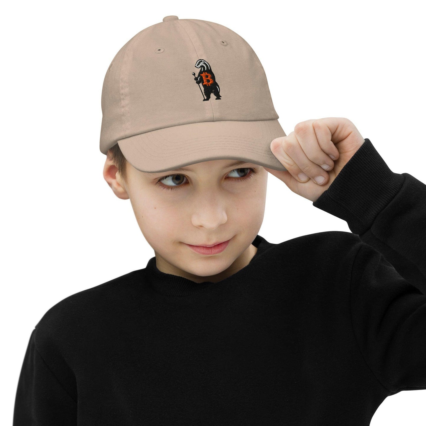 Honey Badger / Kids Bitcoin Hat - Lil'B Hats - The Orange Habit