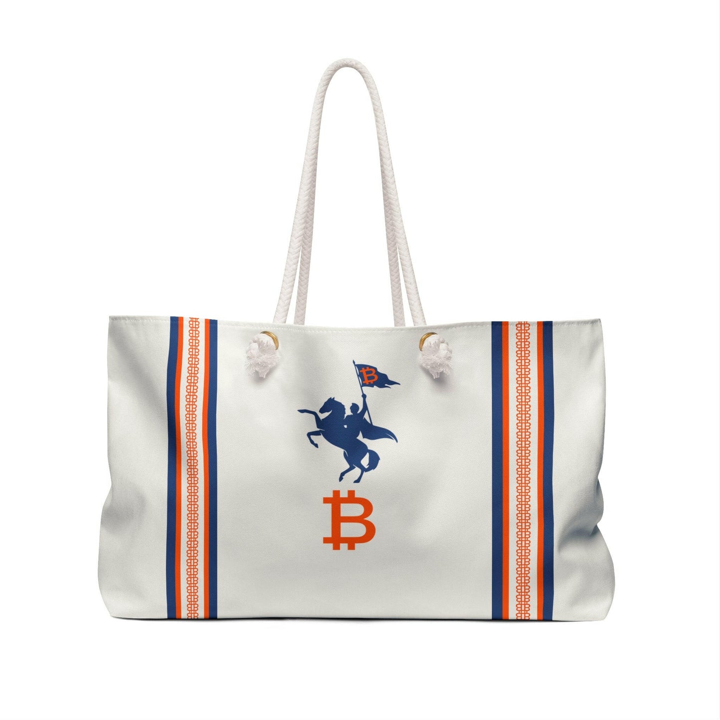 Soft Revolution / Bitcoin Weekender Bag - Nikki Nakamoto Bags - The Orange Habit