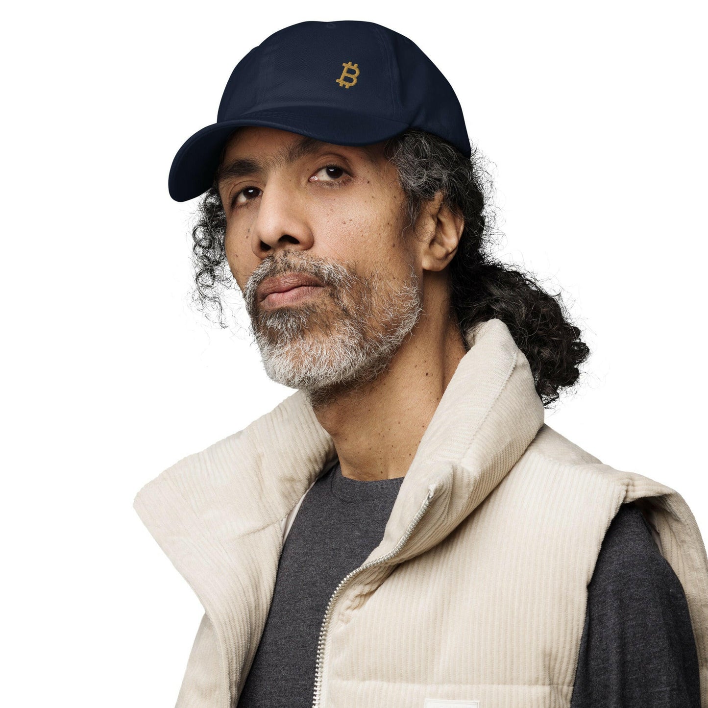 Branded / Bitcoin Dad Hat - SVRN_T Hats - The Orange Habit