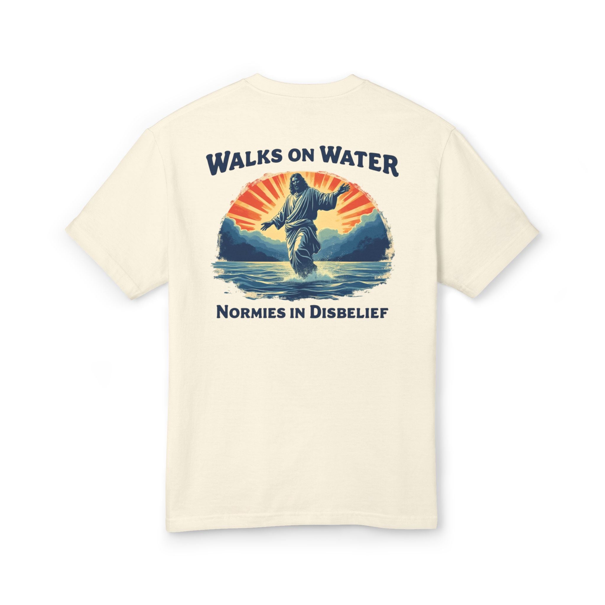 Walks on Water Christian T-Shirt by Praise Society