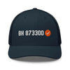 100K Verified BH Bitcoin Trucker Cap (navy) by The Orange Habit at SVRN Society