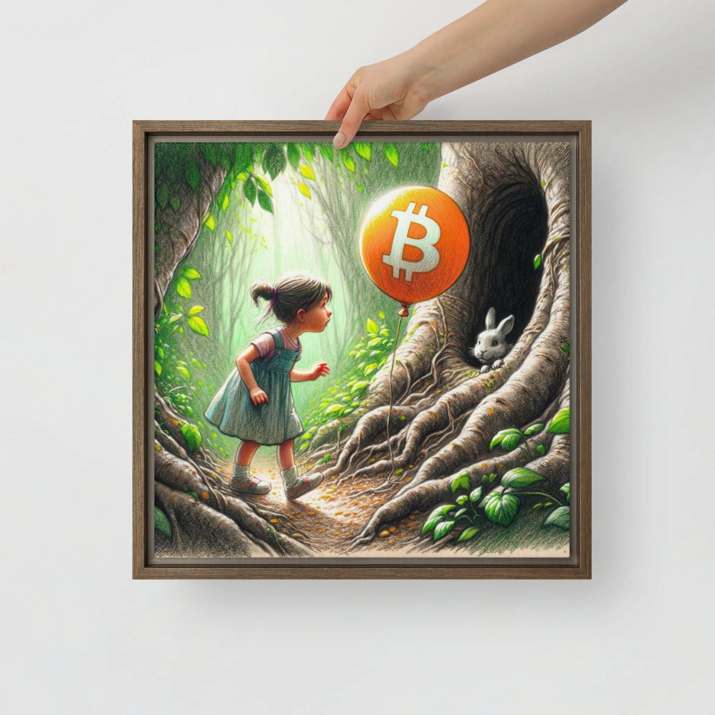 Bitcoin Art Down The Rabbit Hole - The Orange Habit