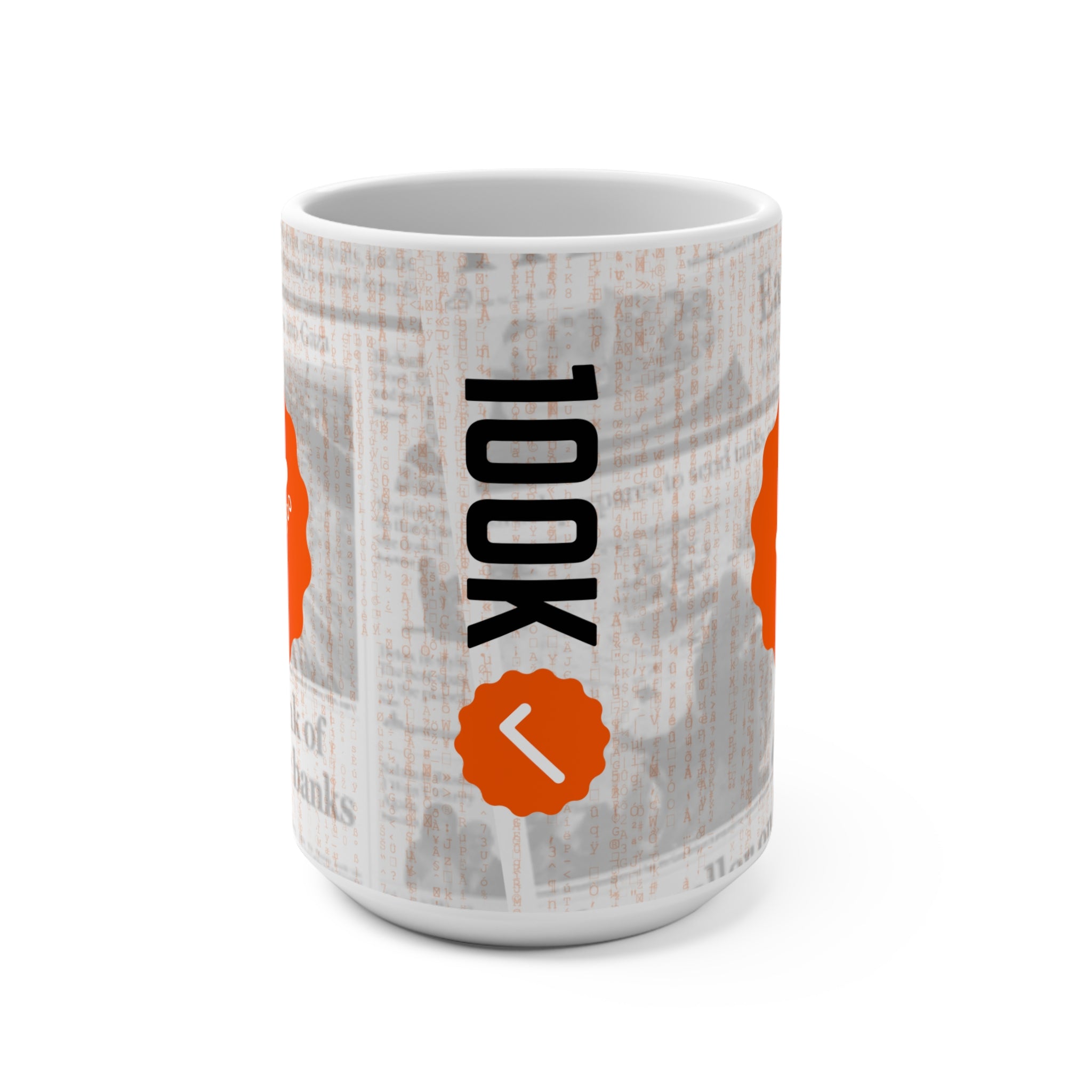 Verified 100K: Bitcoin Mug