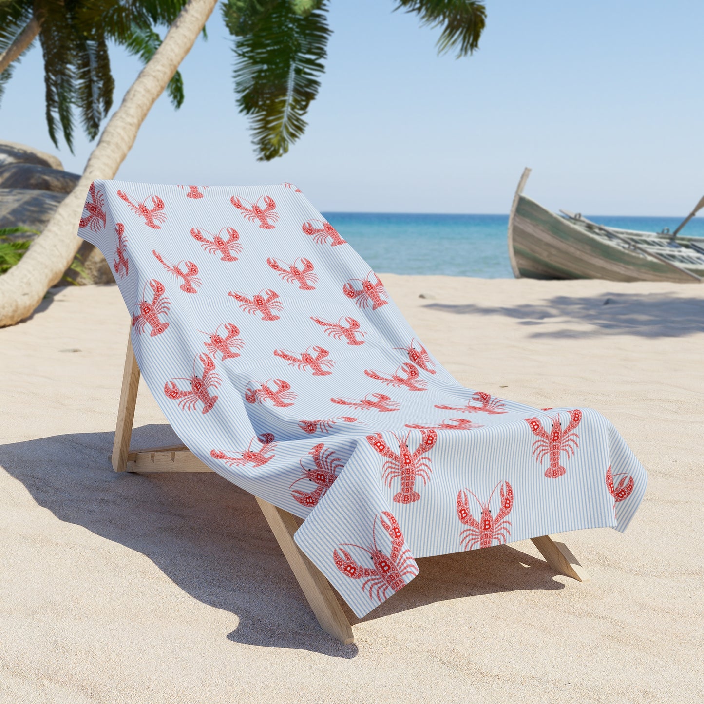 Bitcoin Lobster: Beach Towel