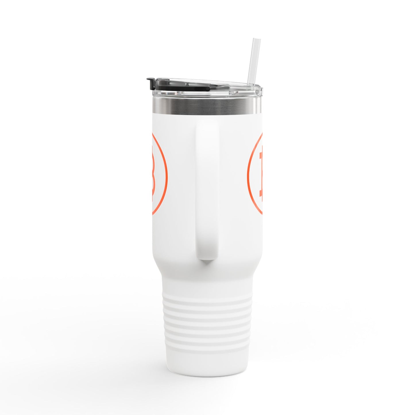 Bitcoin B Insulated Travel Mug - Orange Habit Home - The Orange Habit