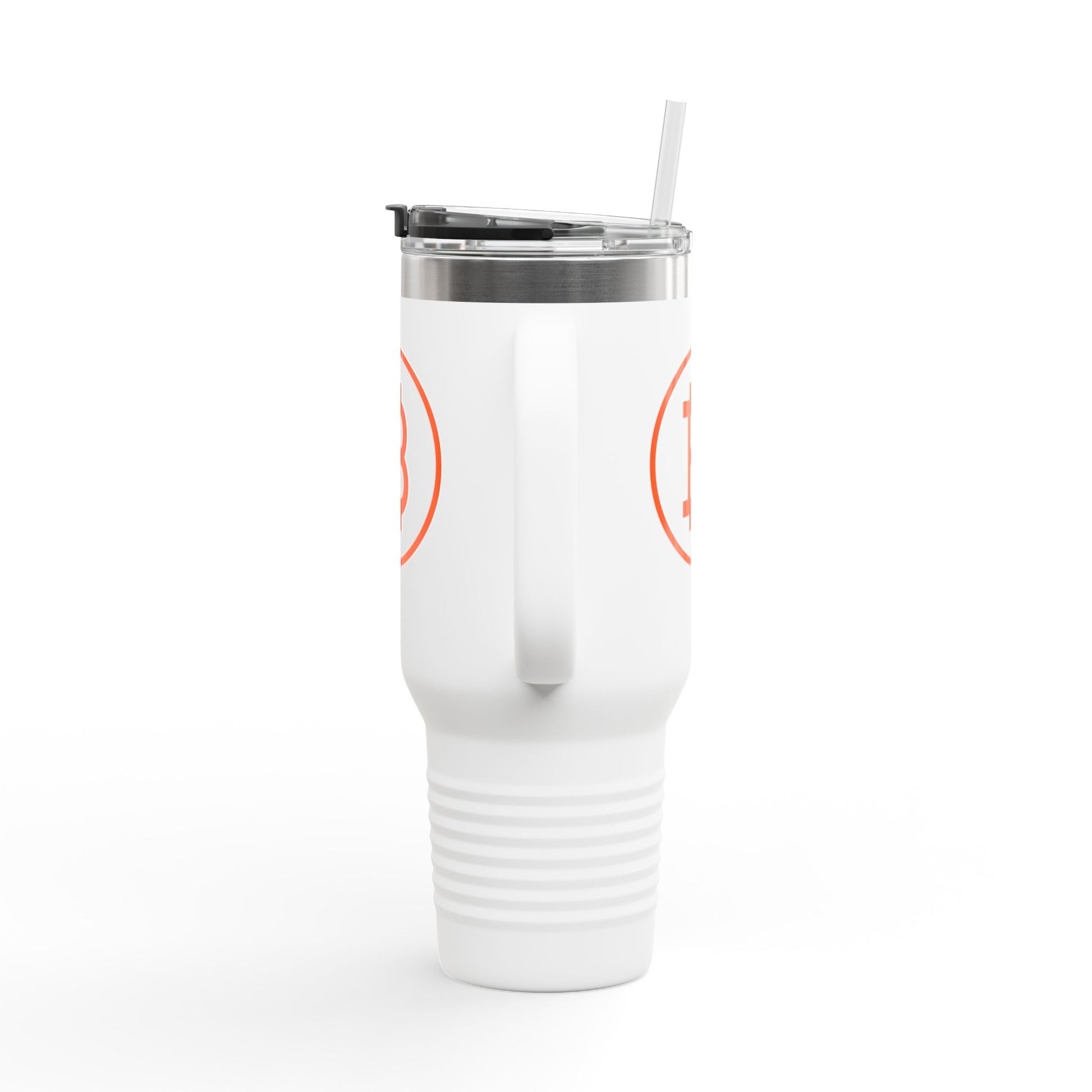 Bitcoin B Insulated Travel Mug - Orange Habit Home - The Orange Habit