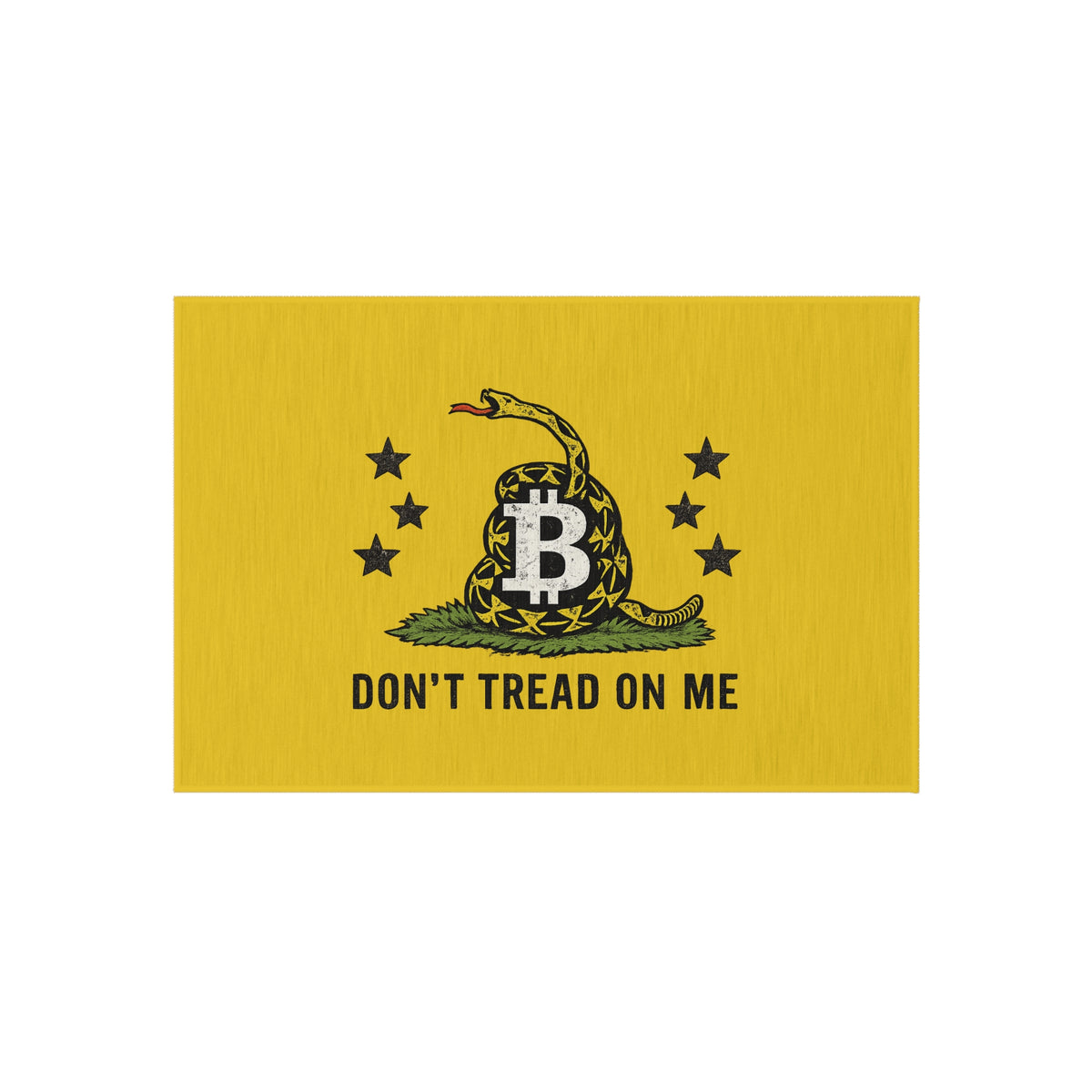 Don't Tread On Me: Bitcoin Gadsden Flag Doormat