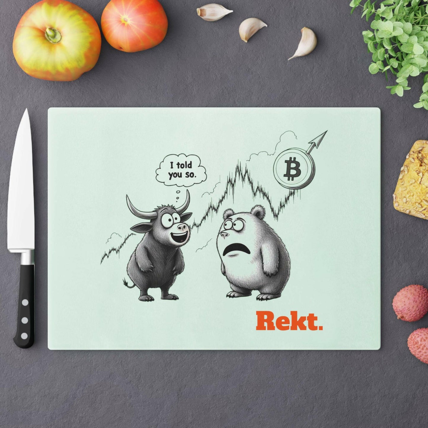 HFSP / Bitcoin Cutting Board - Orange Habit Home - The Orange Habit