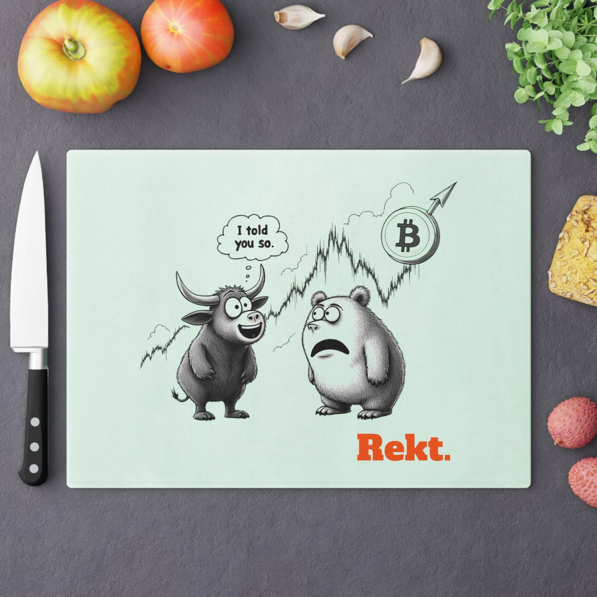 HFSP / Bitcoin Cutting Board - Orange Habit Home - The Orange Habit