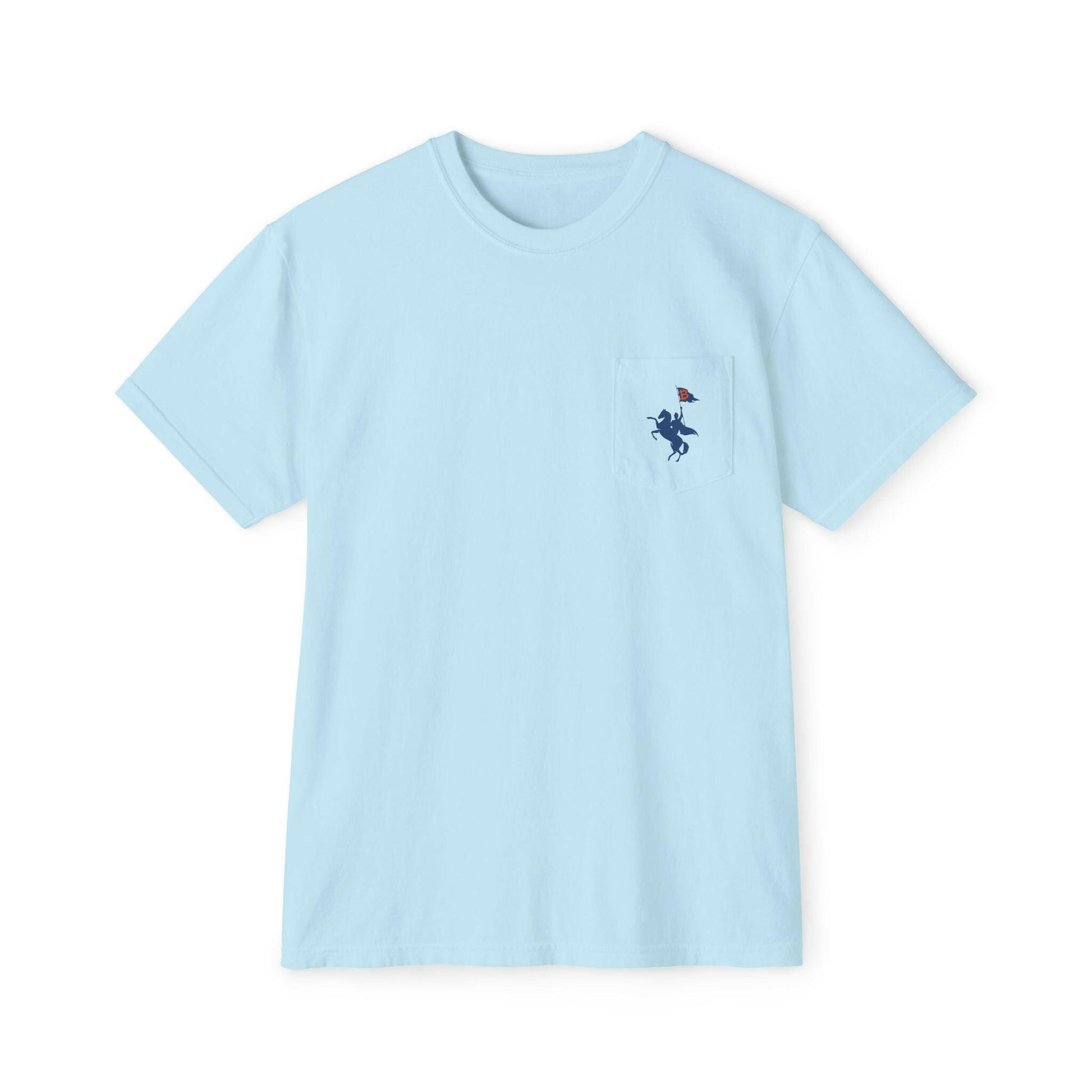 Soft Revolution / Bitcoin Pocket T-Shirt - SVRN_T - The Orange Habit