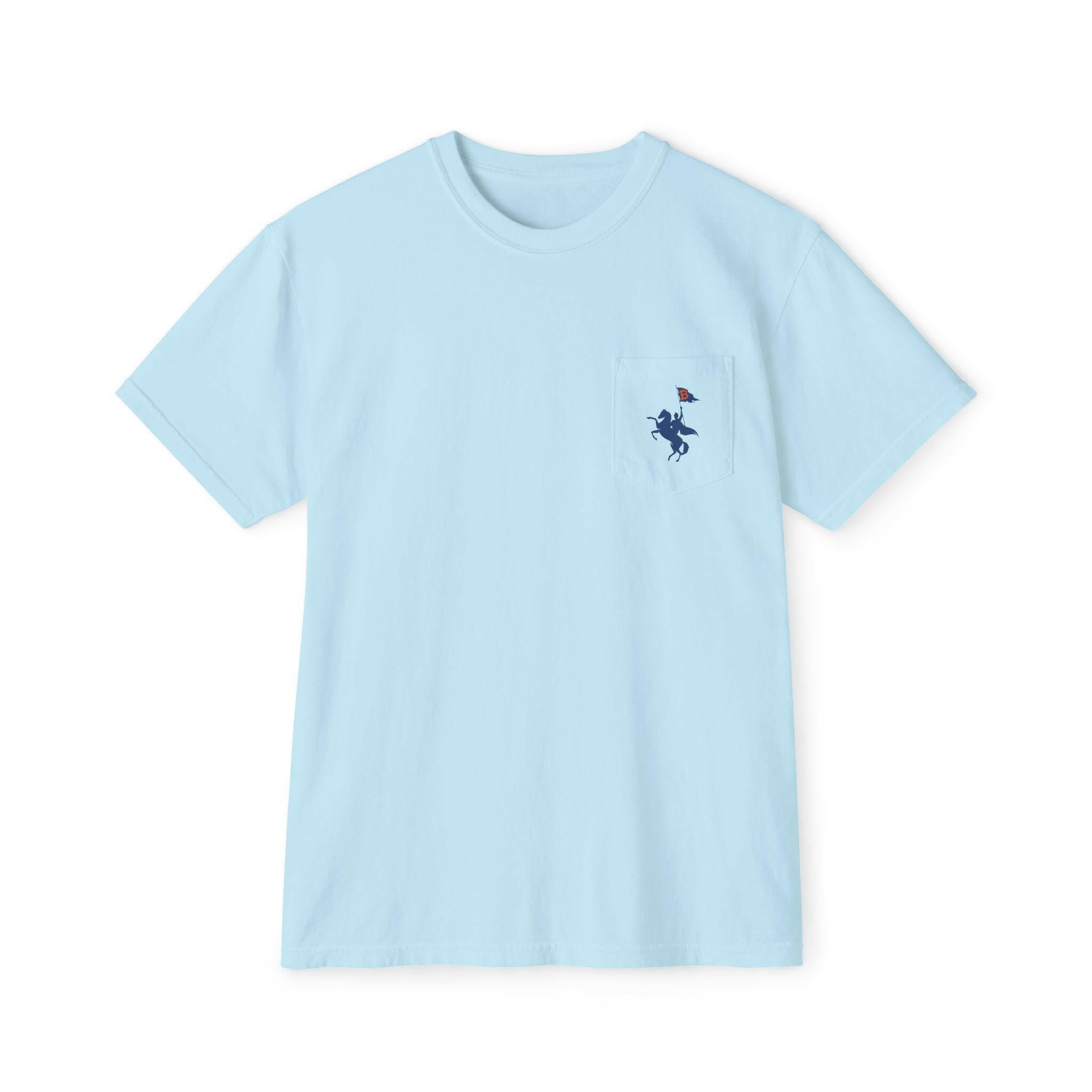 Soft Revolution / Bitcoin Pocket T-Shirt - SVRN_T - The Orange Habit