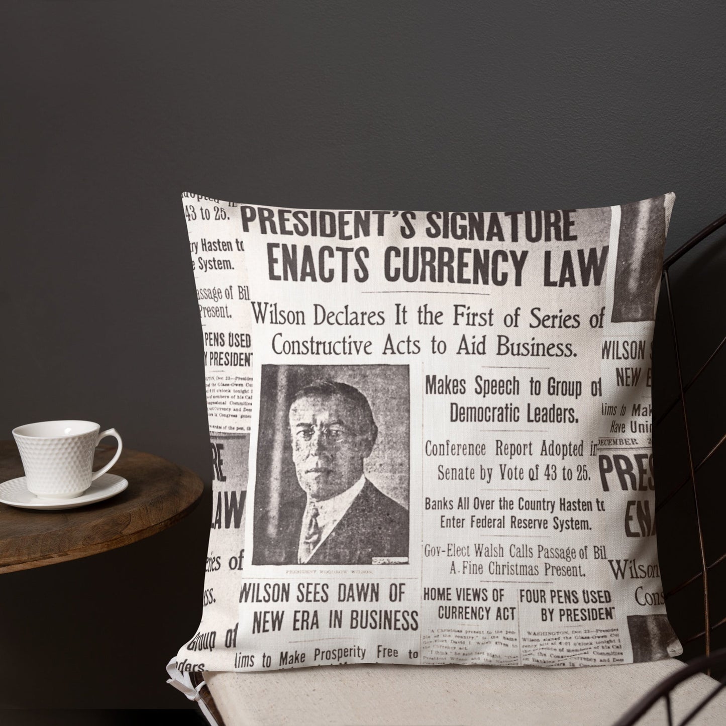 1913 Federal Reserve Act Pillow - SVRN Society