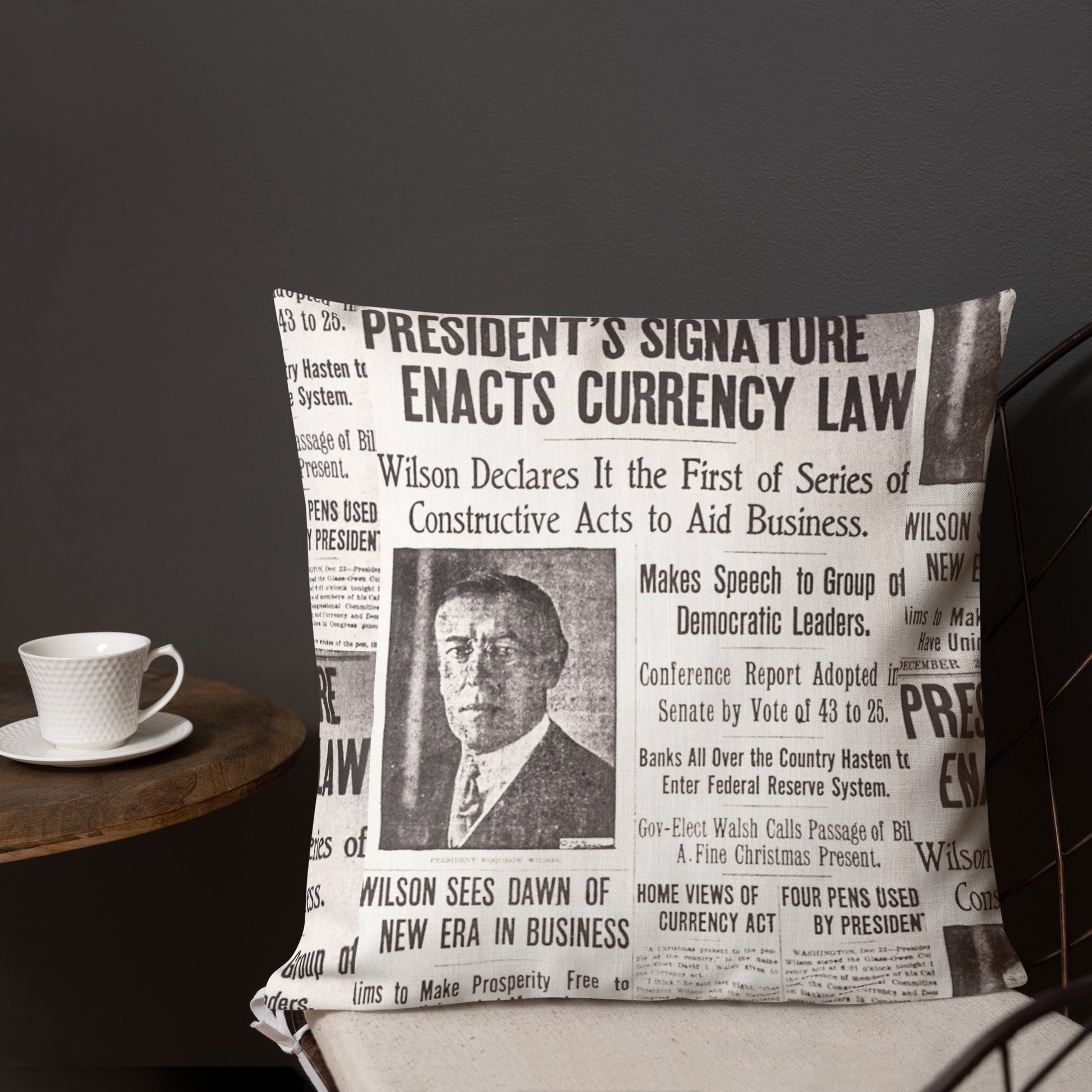 1913 Federal Reserve Act Pillow - SVRN Society