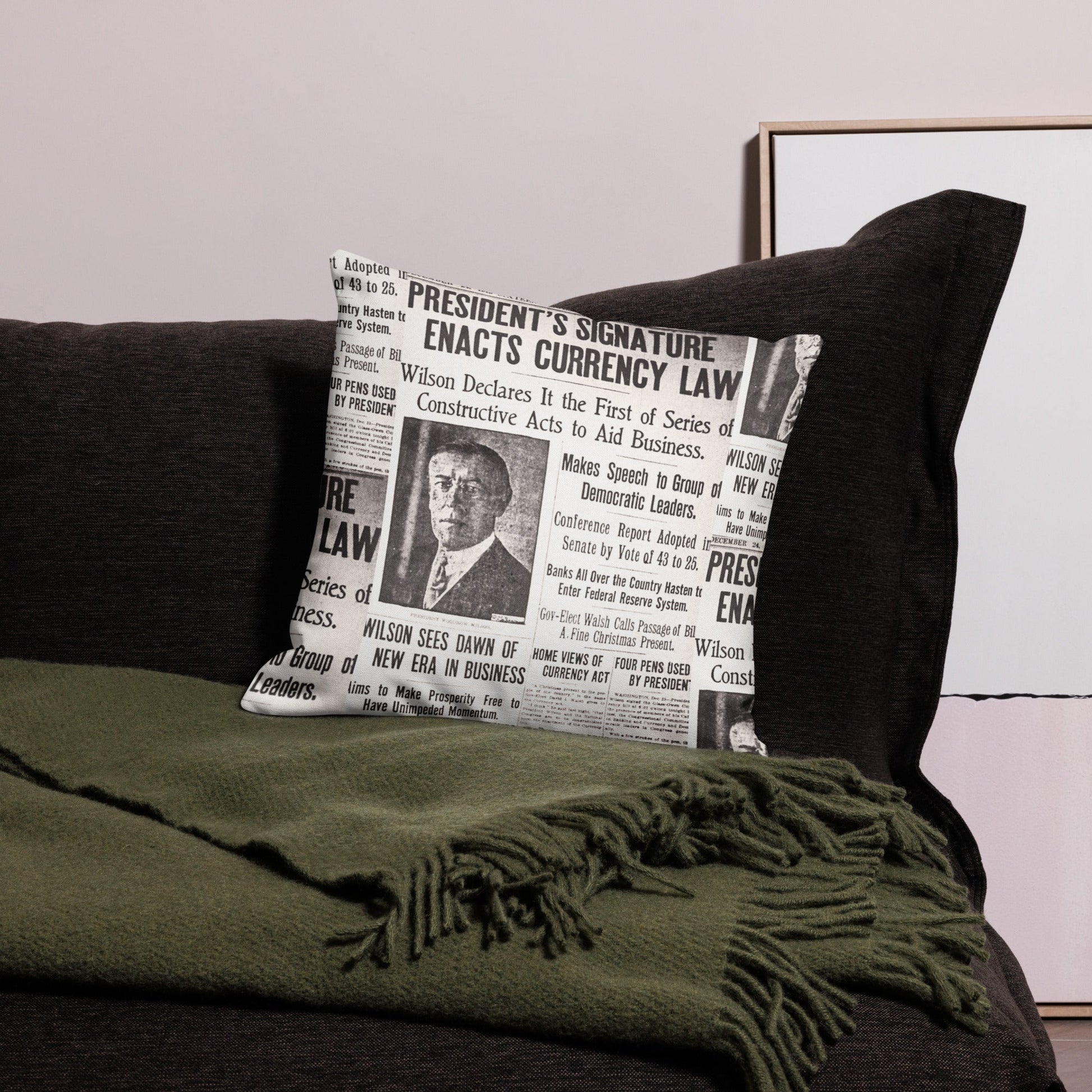 1913 Federal Reserve Act Pillow - SVRN Society