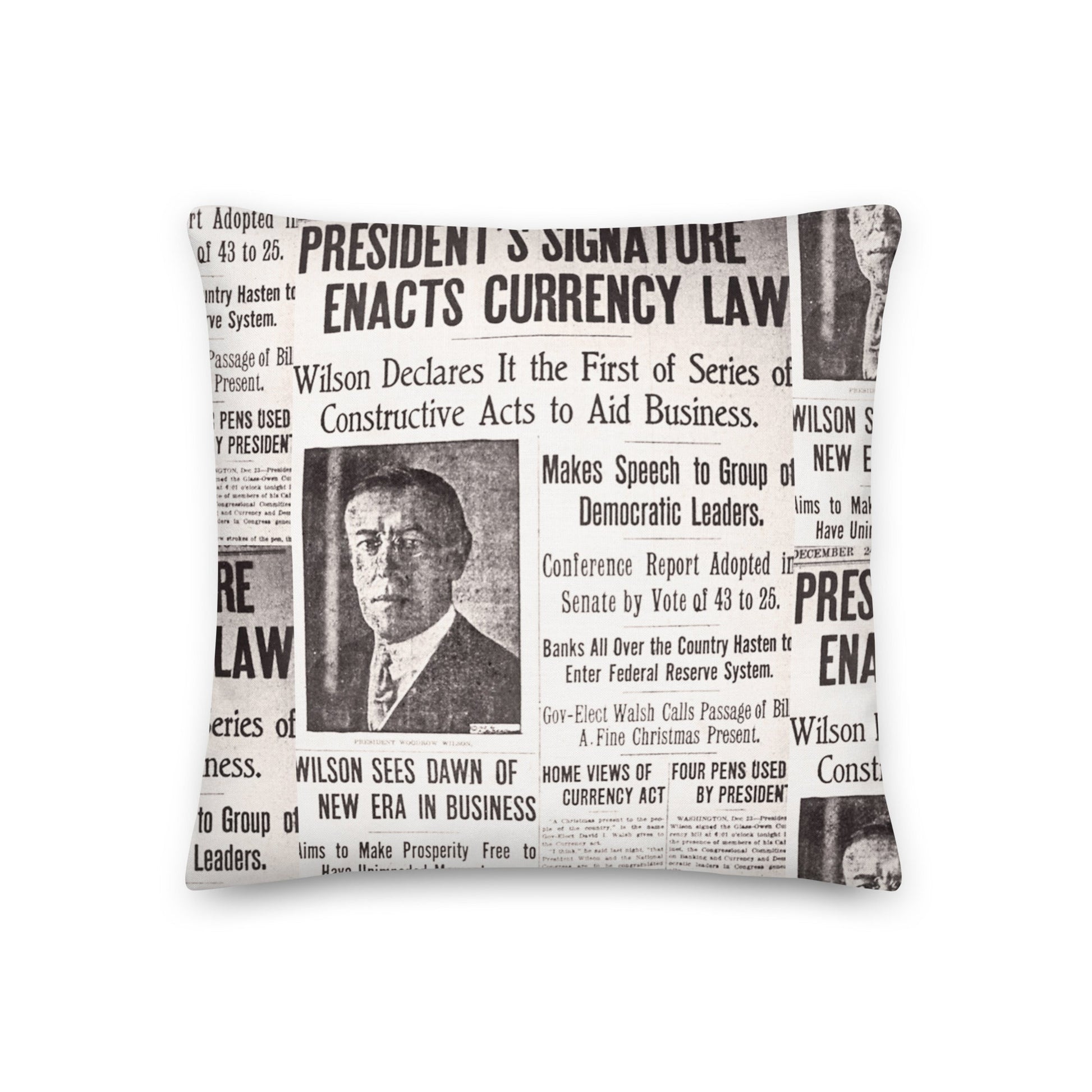 1913 Federal Reserve Act Pillow - SVRN Society