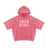 Pink bitcoin hoodie with &
