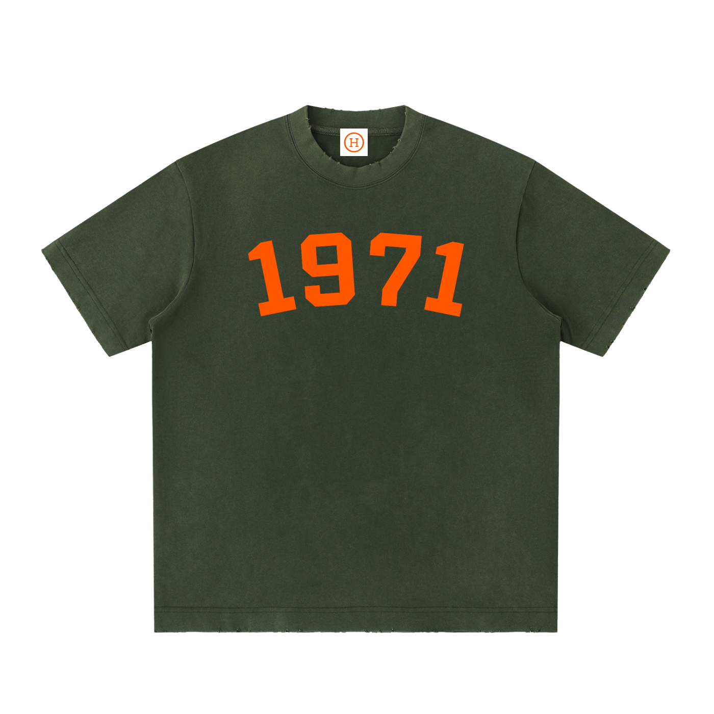 1971: HW Vintage Washed Frayed T-Shirt