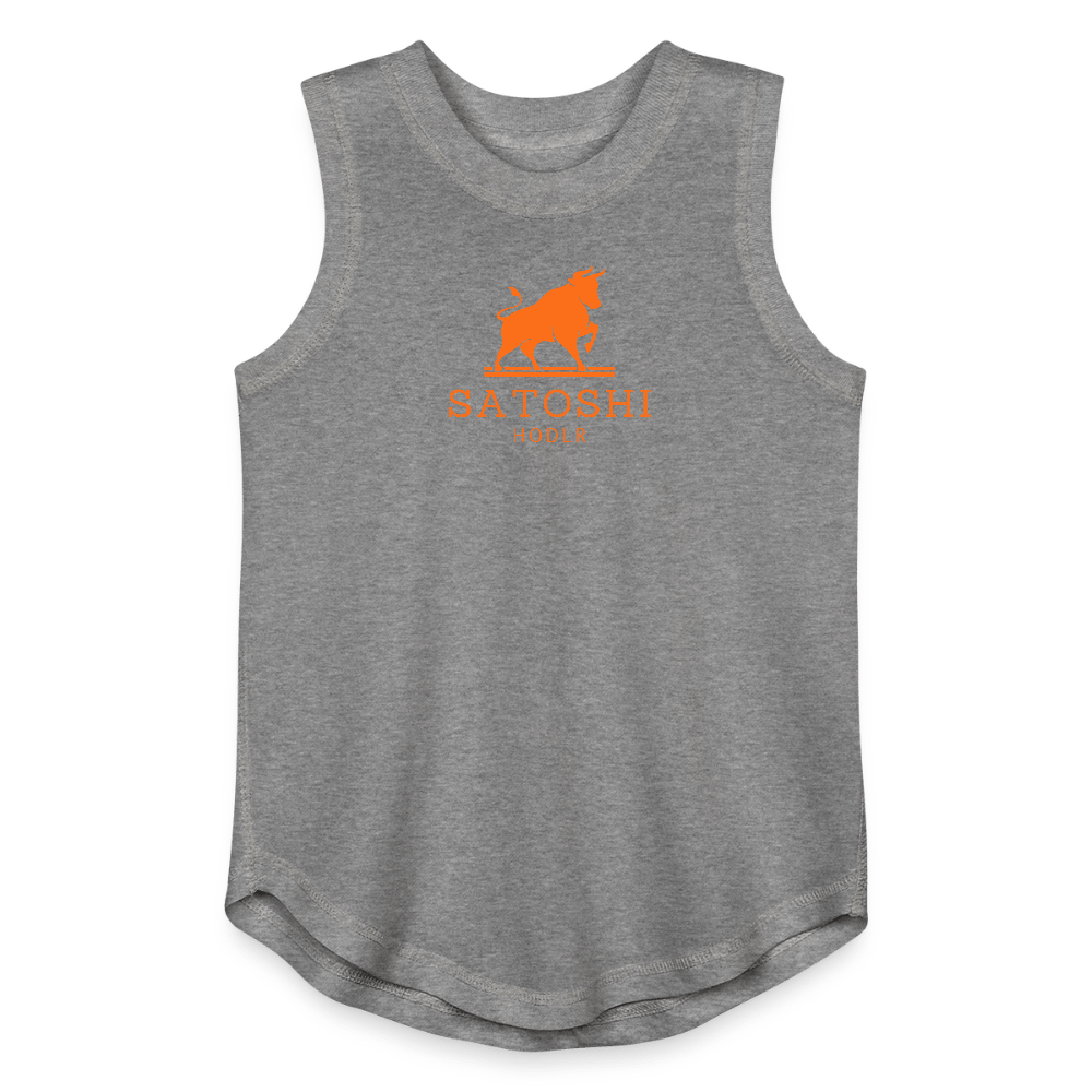 Satoshi HODLR / Girls Relaxed Tank Top - granite heather 