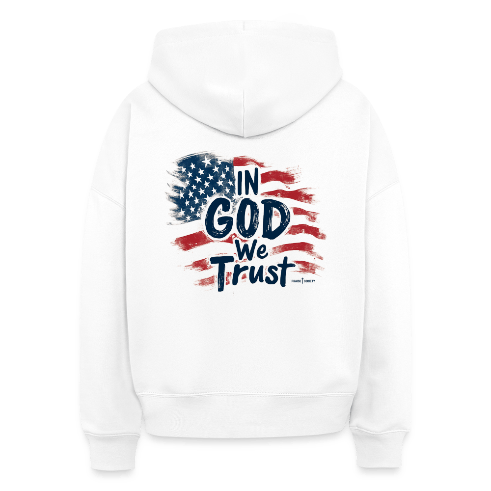 In God We Trust Women's Organic Hoodie - white