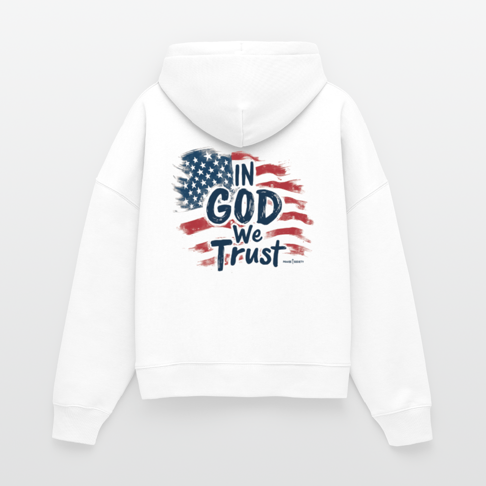 In God We Trust Women's Organic Hoodie - white