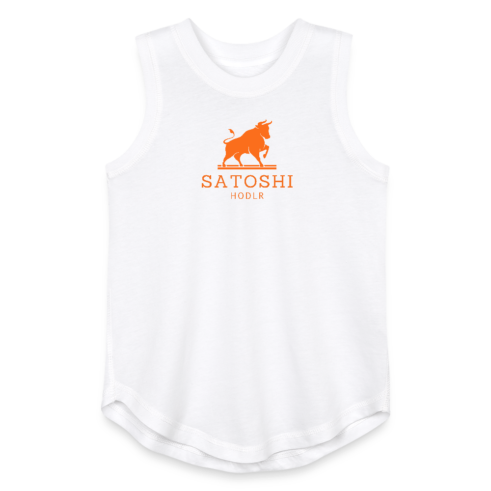 Satoshi HODLR / Girls Relaxed Tank Top - white