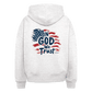 In God We Trust Women's Organic Hoodie - cool heather grey