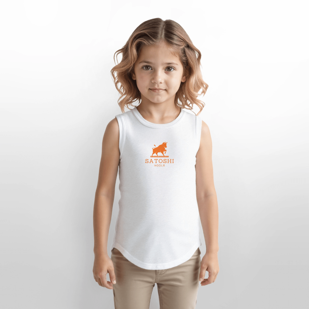 Satoshi HODLR / Girls Relaxed Tank Top - white