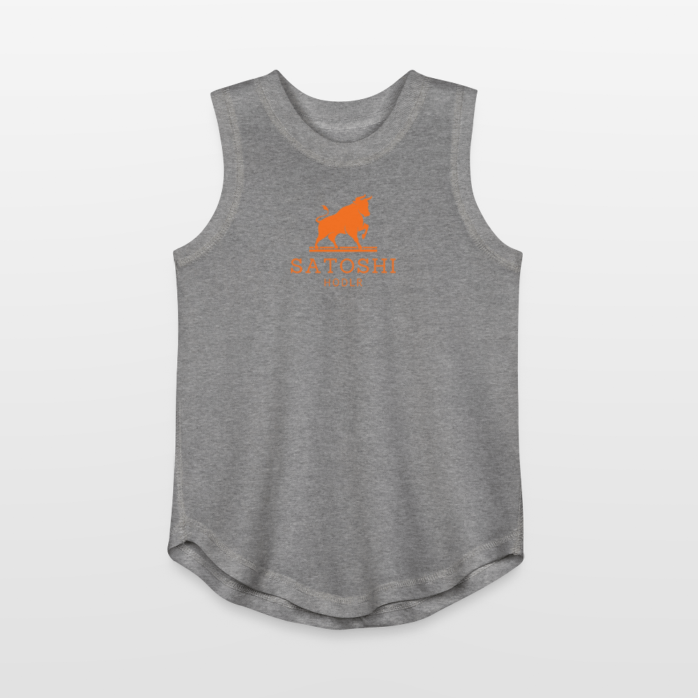 Satoshi HODLR / Girls Relaxed Tank Top - granite heather 