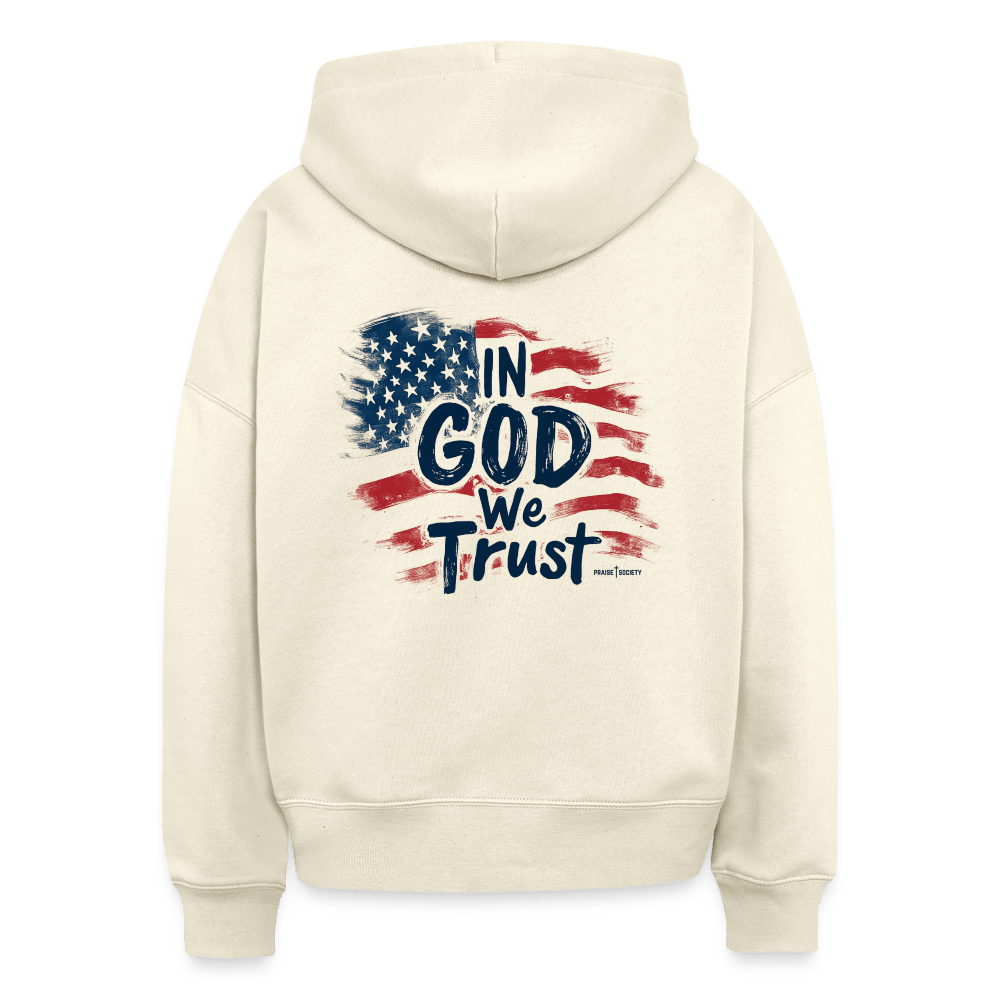In God We Trust Women's Organic Hoodie - natural raw