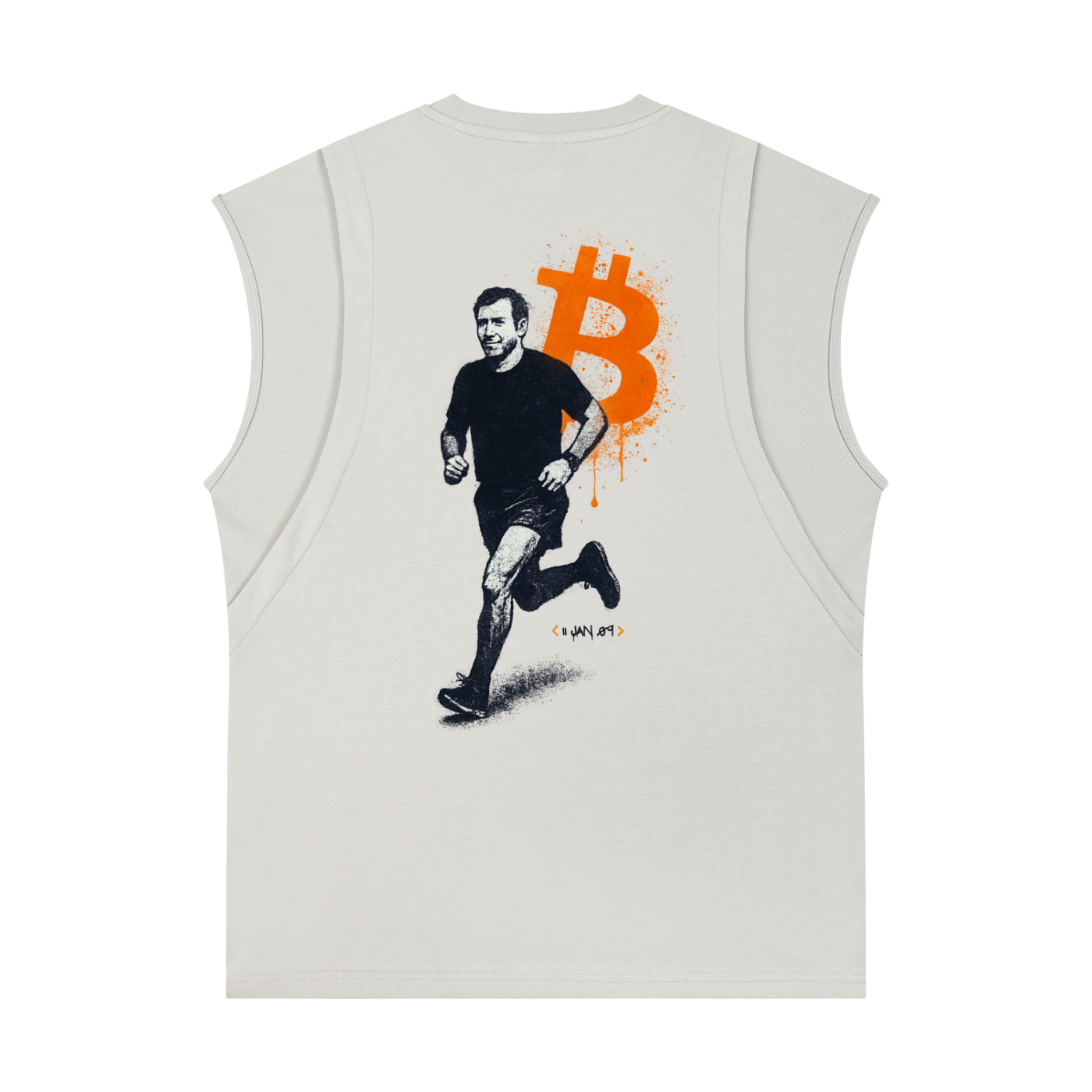The Orange Habit,Bitcoin Clothing,Men's Tank Top,Bitcoin Tank Top