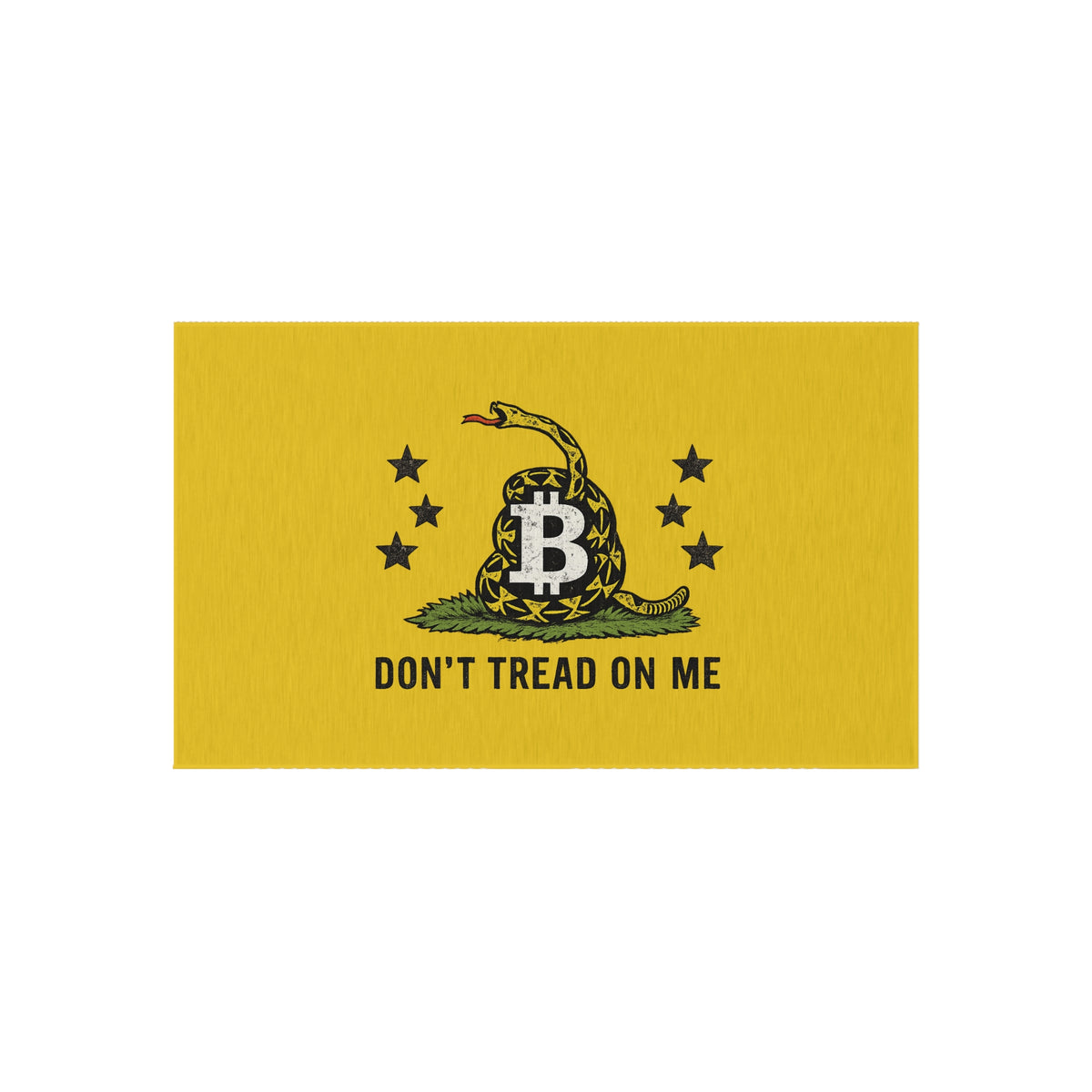 Don't Tread On Me: Bitcoin Gadsden Flag Doormat