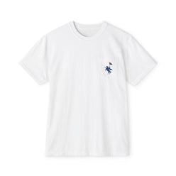 Soft Revolution Bitcoin Pocket Tee in white, alternate view 5