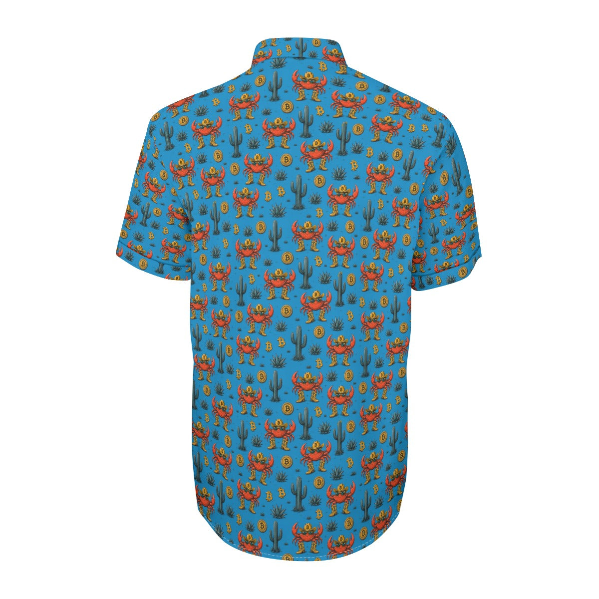 Vibe Bitcoin Crab: Men's Casual Shirt