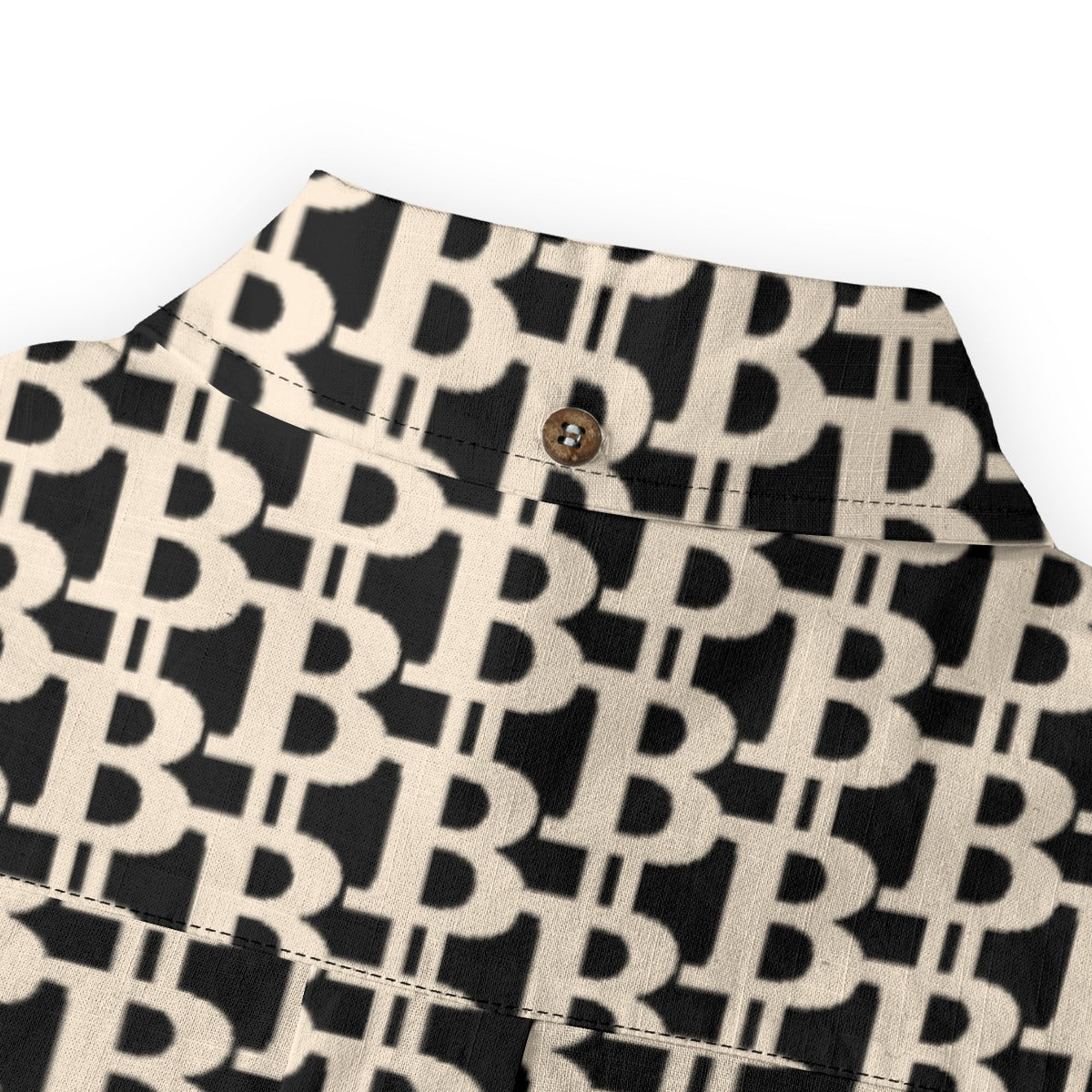 Bitcoin 'B' Black: Men's Long Sleeve Shirt