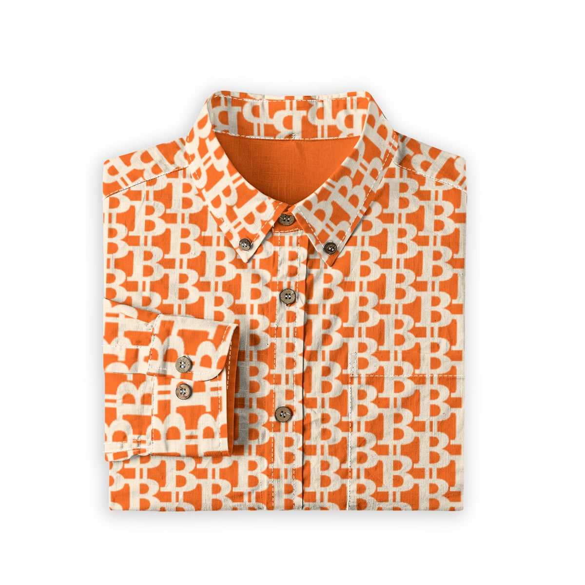 Bitcoin 'B': Men's Long Sleeve Shirt