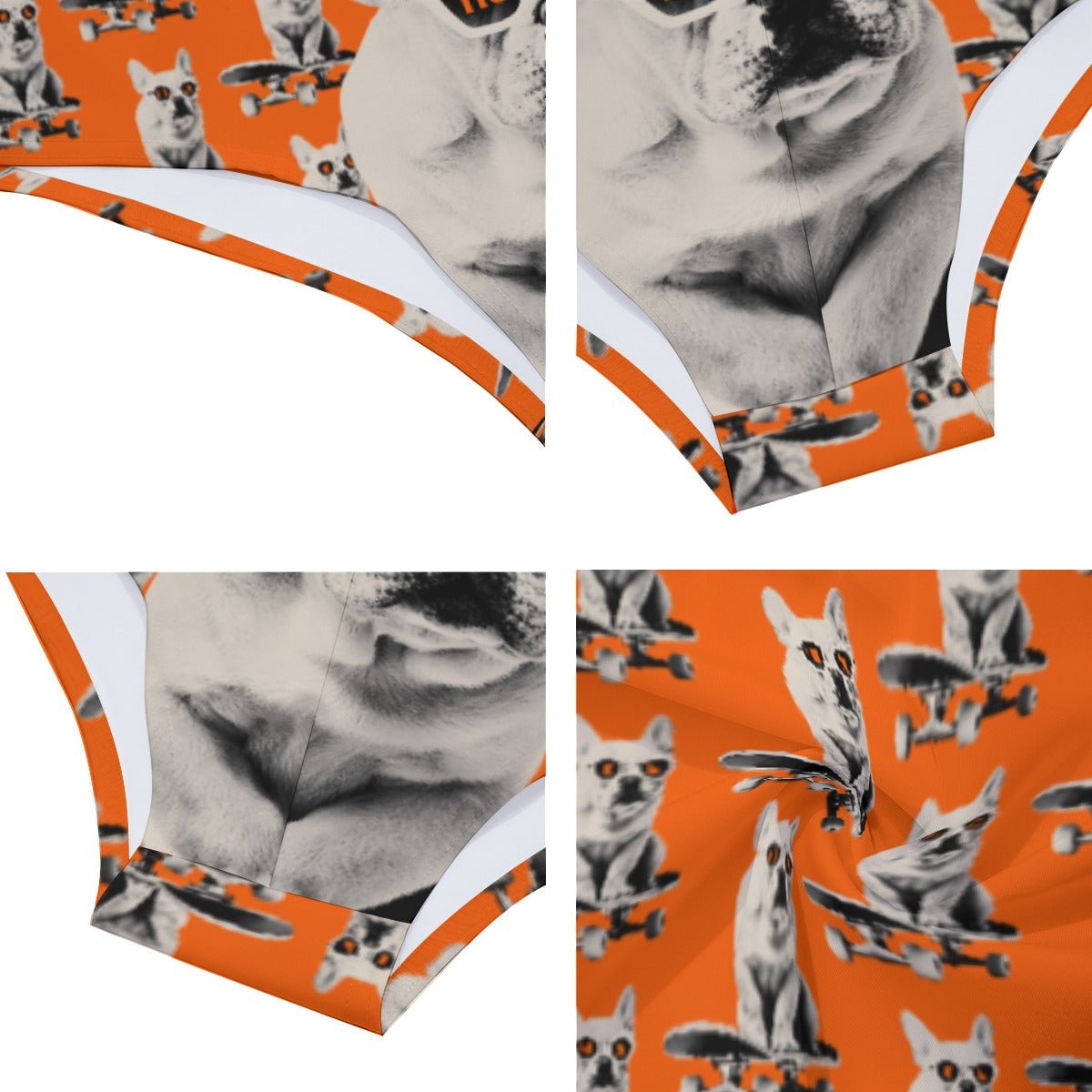 HODL Dog - Frenchie / Men's Bitcoin Swim Briefs - SVRN_T - The Orange Habit