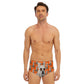 HODL Dog - Frenchie / Men's Bitcoin Swim Briefs - SVRN_T - The Orange Habit