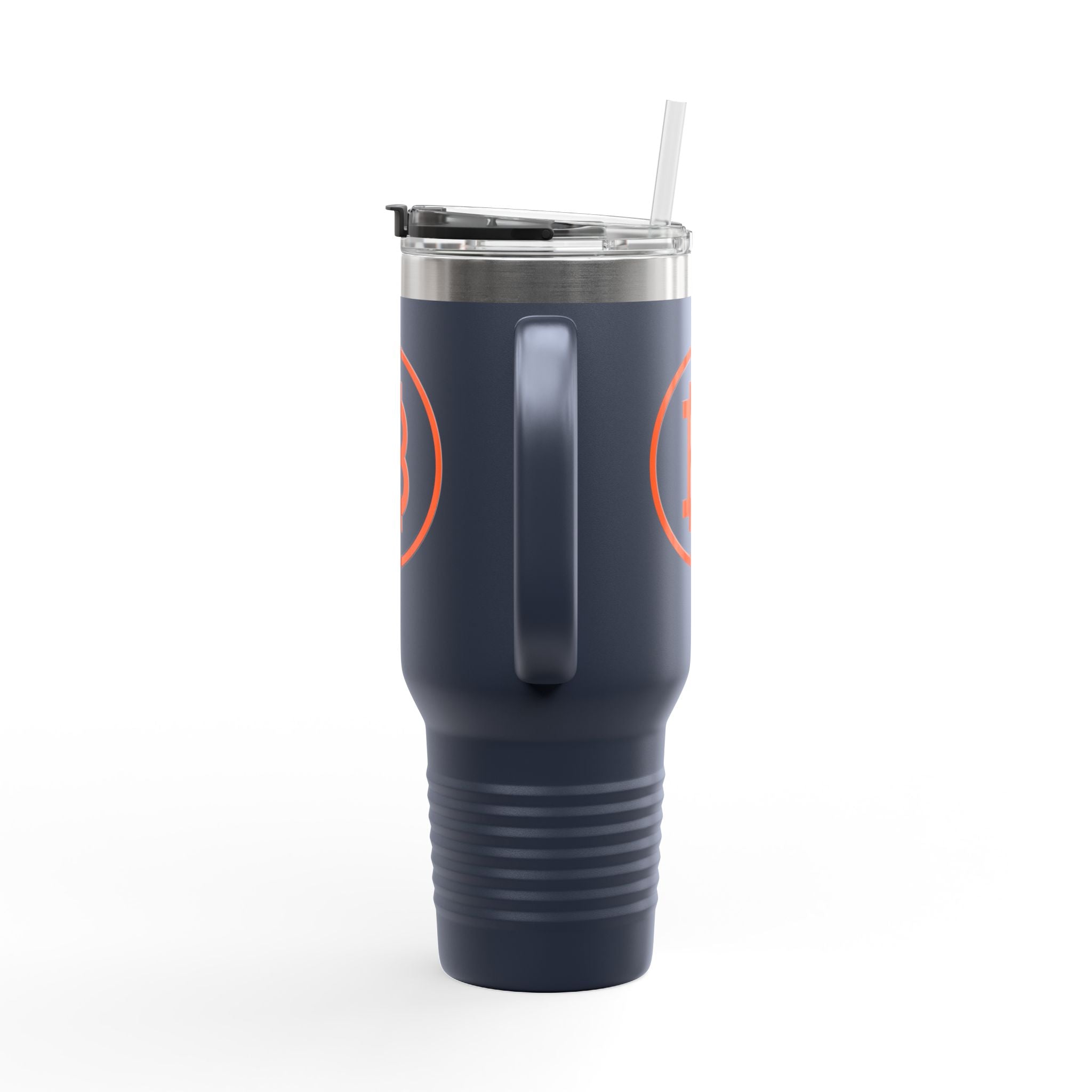 Bitcoin B Insulated Travel Mug - Orange Habit Home - The Orange Habit