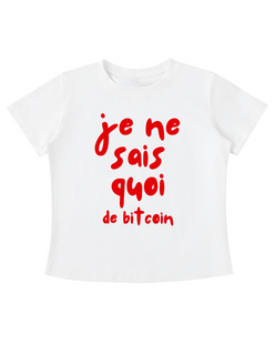 Women's Bitcoin T-shirt from the Bitcoin Paris Collection at SVRN Society