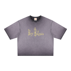 Comprar Bitcoin: camiseta holgada teñida a la inversa V1a