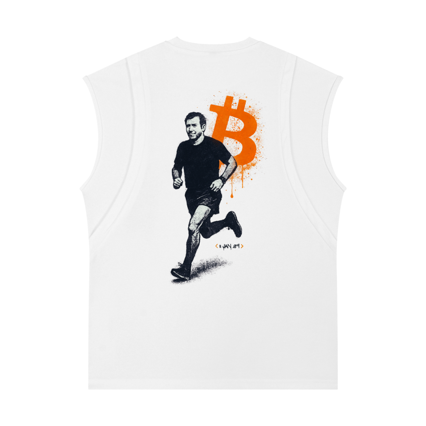 The Orange Habit,Bitcoin Clothing,Men's Tank Top,Bitcoin Tank Top